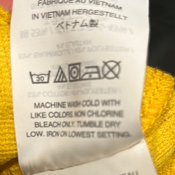 Madewell XS Texture & Thread Wrap Tie Yellow Sleeveless Dress - Picture 7 of 8